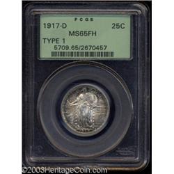 1917-D 25C Type One MS65 Full Head PCGS.