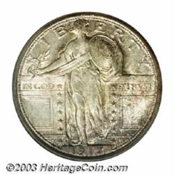 1917-D 25C Type One MS67 Full Head PCGS.