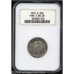 1917-S 25C Type One MS65 NGC.