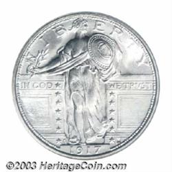 1917-S 25C Type One MS66 Full Head PCGS.