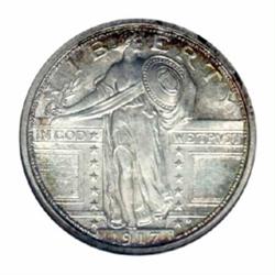 1917-S 25C Type One MS67 Full Head NGC.