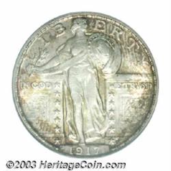 1917 25C Type Two MS66 Full Head PCGS.