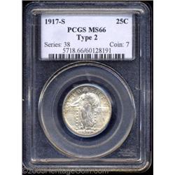 1917-S 25C Type Two MS66 PCGS.