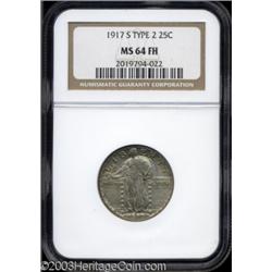 1917-S 25C Type Two MS64 Full Head NGC.