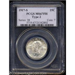 1917-S 25C Type Two MS67 Full Head PCGS.