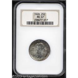 1920 25C MS67 NGC.