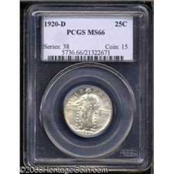 1920-D 25C MS66 PCGS.