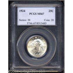1924 25C MS67 PCGS.