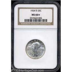 1924-D 25C MS66  NGC.