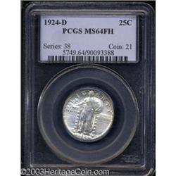 1924-D 25C MS64 Full Head PCGS.