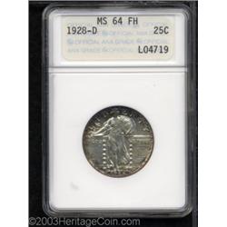 1928-D 25C MS64 Full Head ANACS.