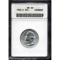 1932-S 25C MS60 ANACS.