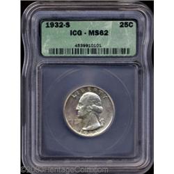 1932-S 25C MS62 ICG.