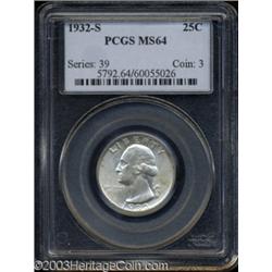 1932-S 25C MS64 PCGS.