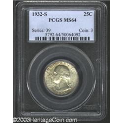 1932-S 25C MS64 PCGS.