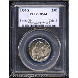 1932-S 25C MS64 PCGS.
