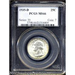 1935-D 25C MS66 PCGS.