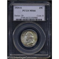 1935-S 25C MS66 PCGS.
