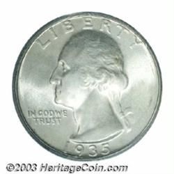 1935-S 25C MS67 PCGS.