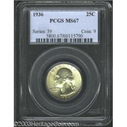 1936 25C MS67 PCGS.