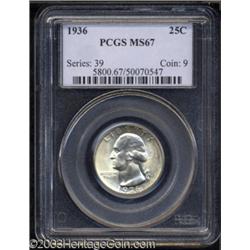 1936 25C MS67 PCGS.