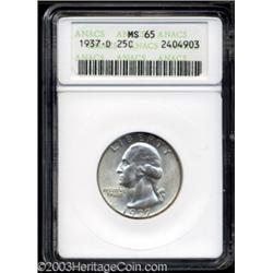 1937-D 25C MS65 ANACS.