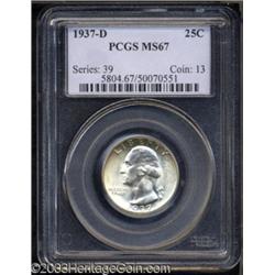 1937-D 25C MS67 PCGS.
