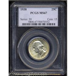 1938 25C MS67 PCGS.