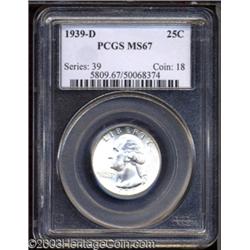1939-D 25C MS67 PCGS.