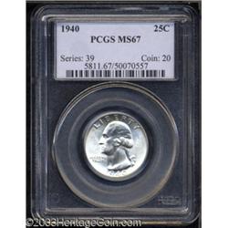 1940 25C MS67 PCGS.