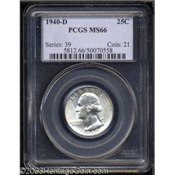 1940-D 25C MS66 PCGS.