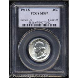 1941-S 25C MS67 PCGS.