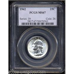 1942 25C MS67 PCGS.