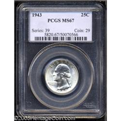 1943 25C MS67 PCGS.