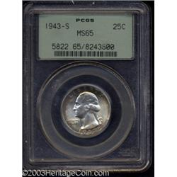 1943-S 25C MS65 PCGS.