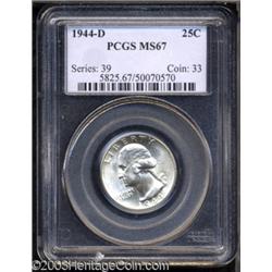 1944-D 25C MS67 PCGS.