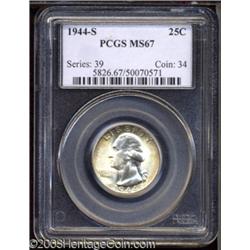 1944-S 25C MS67 PCGS.
