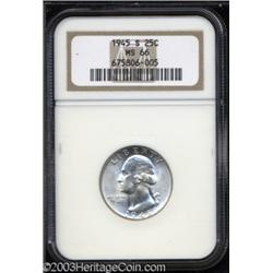 1945-S 25C MS66 NGC.