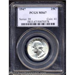 1947 25C MS67 PCGS.