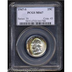 1947-S 25C MS67 PCGS.