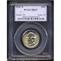 1947-S 25C MS67 PCGS.