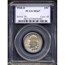 1948-D 25C MS67 PCGS.
