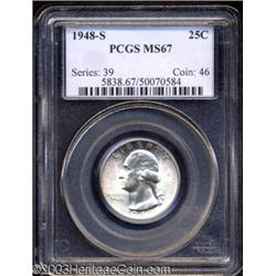 1948-S 25C MS67 PCGS.