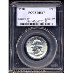 1950 25C MS67 PCGS.