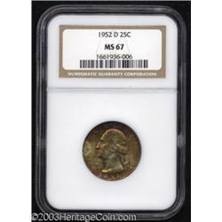 1952-D 25C MS67 NGC.