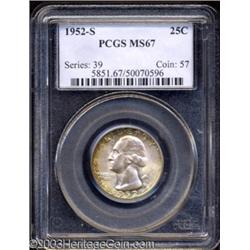 1952-S 25C MS67 PCGS.