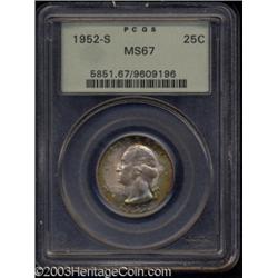 1952-S 25C MS67 PCGS.