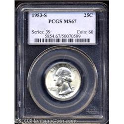 1953-S 25C MS67 PCGS.