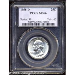 1955-D 25C MS66 PCGS.