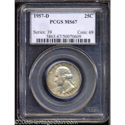 1957-D 25C MS67 PCGS.